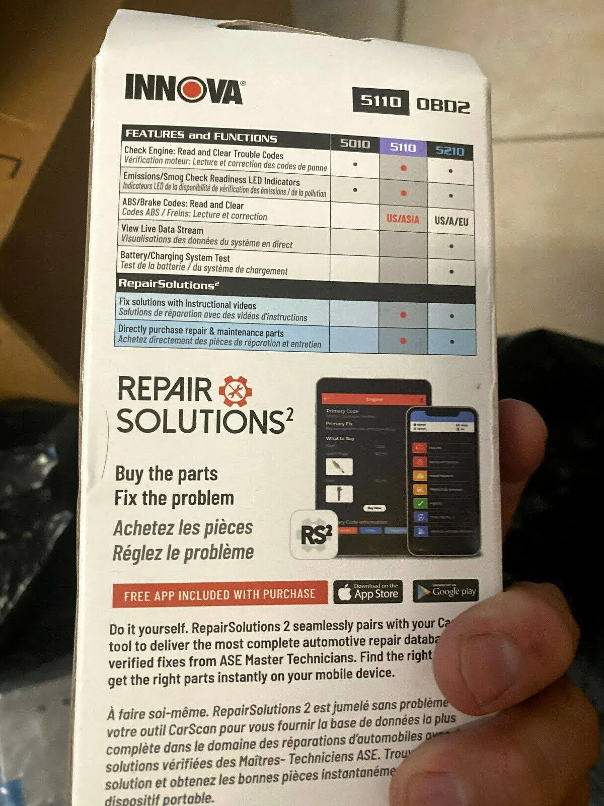 Innova 5110 CarScan Reader OBD2 Code Reader