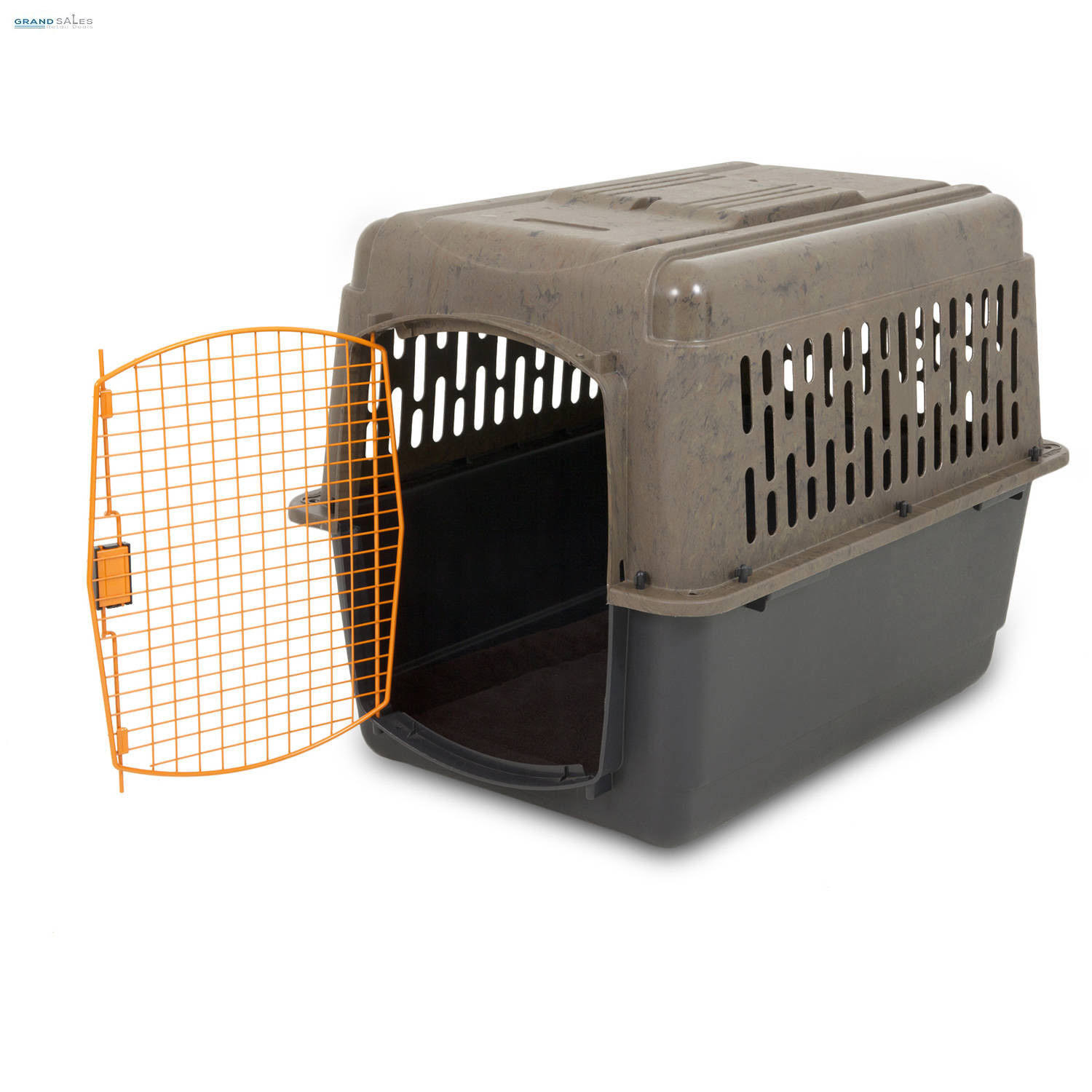 Ruff Maxx 36x22 Kennel for Dogs Weighing 50-70 lbs Camo/Orange