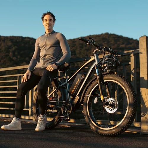 Electric Bike for Adults - Peak 1000W E Bikes -Fat Tire Electric Bicycle Up to 30MPH 60+ Miles with 48V 18.2AH Removable Battery - 26" Electric Mountain Bike Features 7-Speed, Hydraulic Disc Brake