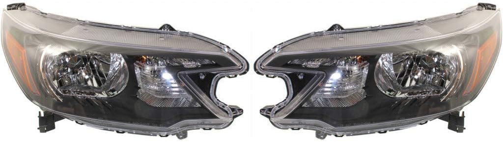 For Honda CR-V Headlight Assembly 2012 2013 2014 Pair Driver and Passenger Side | DOT | HO2502148N