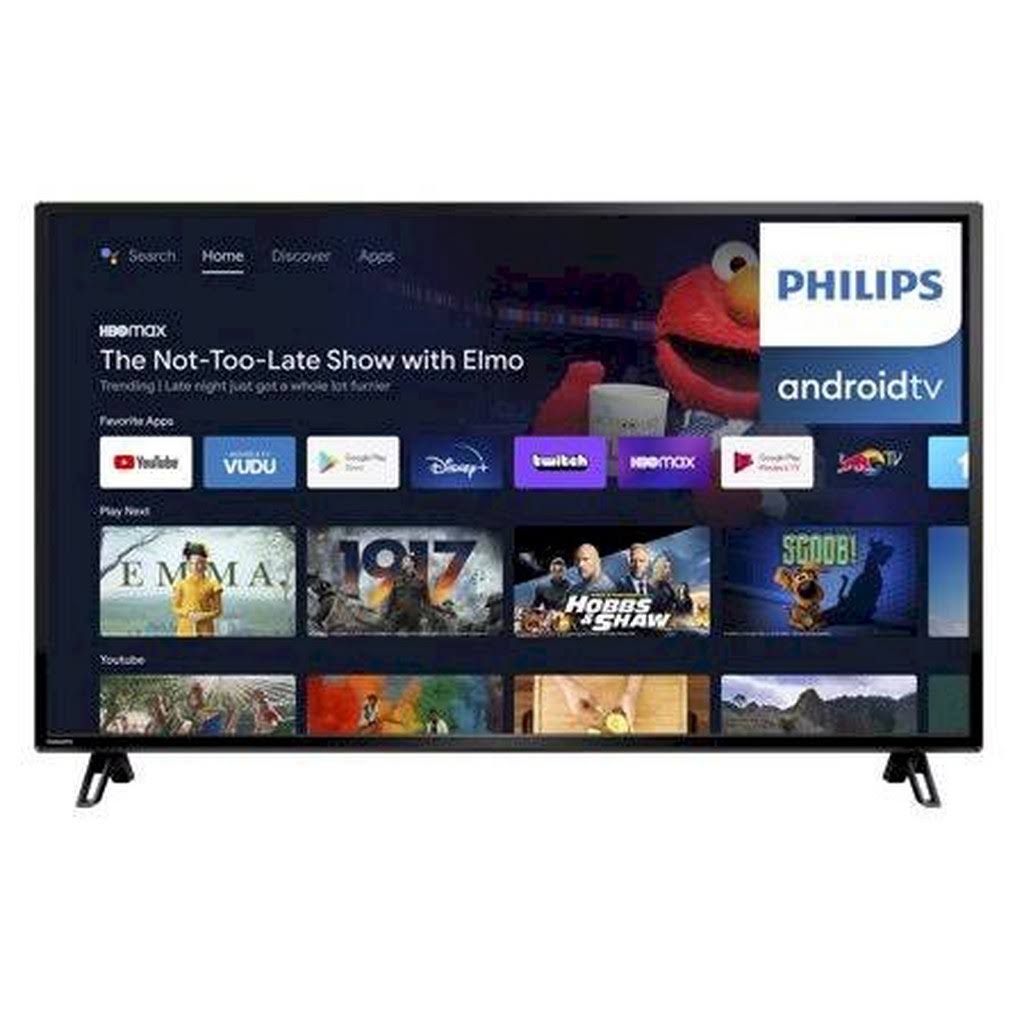 Philips 50 inch Class 4K Ultra HD (2160p) Android Smart LED TV with Google Assistant (50pfl5766/f7), Black