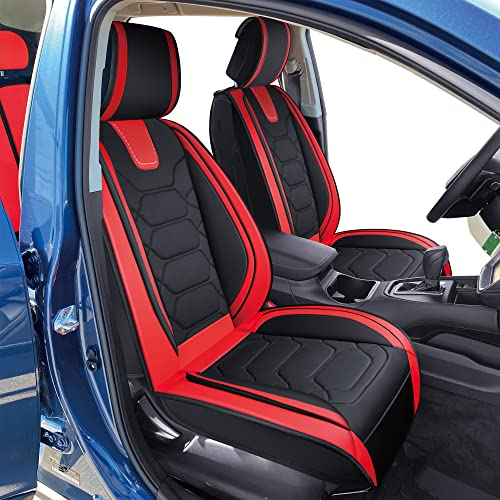 OASIS AUTO Forester Outback Legacy Impreza Crosstrek Accessories Seat Covers 2010-2025 Custom Fit Leather Cover Protector Cushion (Premium Full Set, Tan)