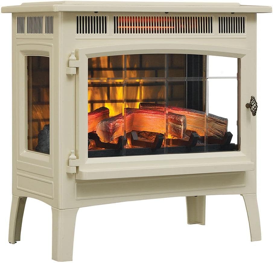 Duraflame 3D Infrared Electric Fireplace Stove with Remote Control - Portable Indoor Space Heater - DFI-5010 (Black)