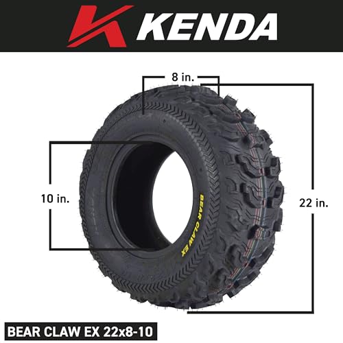 Kenda Bear Claw EX 22x8-10 Front ATV 6 PLY Tire Bearclaw 22x8x10 Single Tire