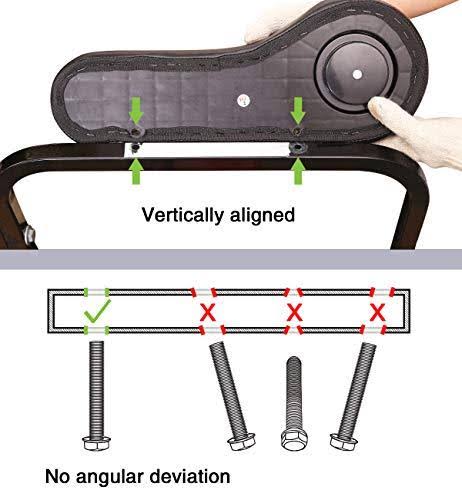 10L0L Golf Cart Rear Seat Kit Arm Rests with Cup Holder, Rear Seat Kit Universal EZGO, Club Car, Yamaha, More (Black)