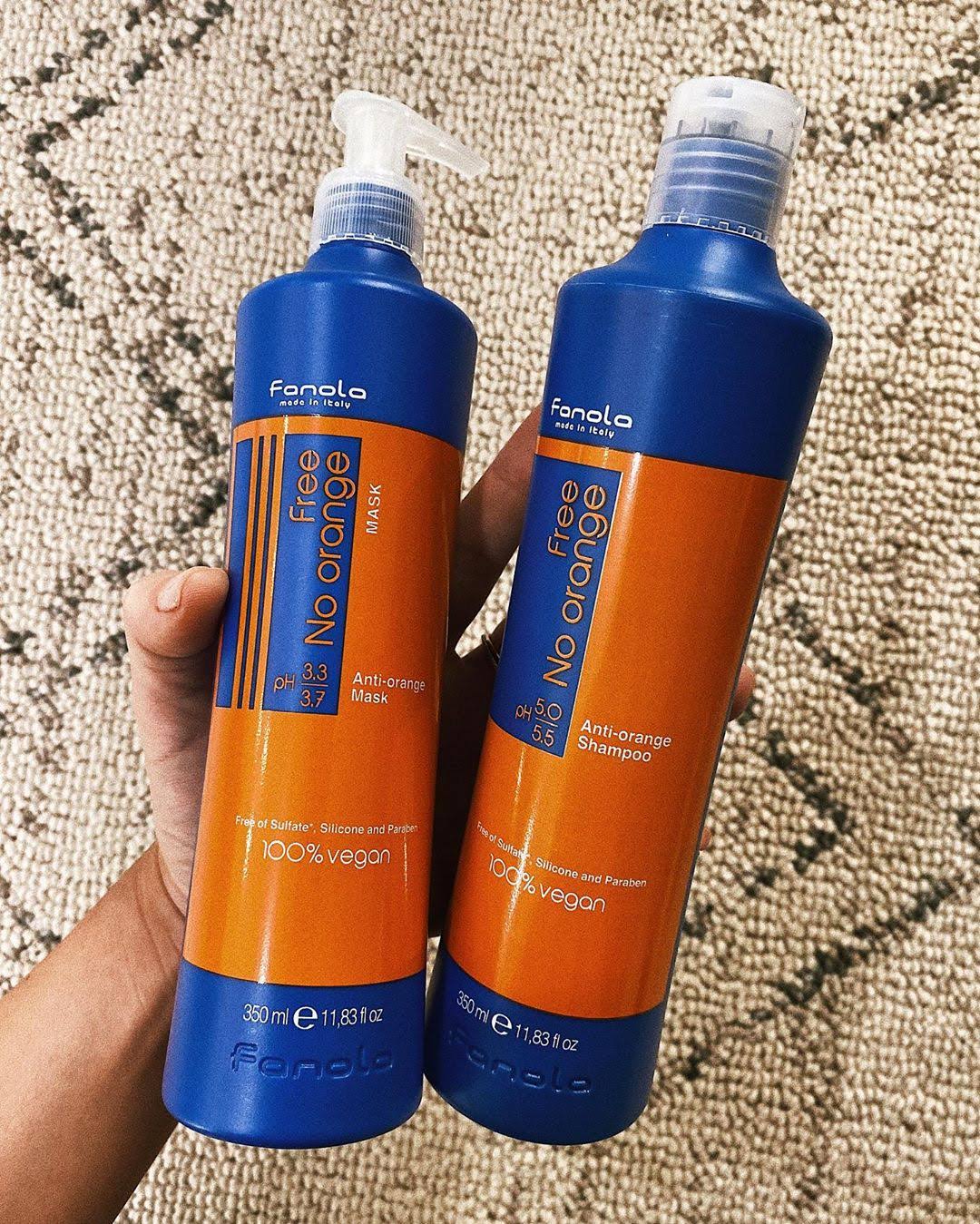 Fanola Free No Orange Vegan Shampoo or Mask, Mask, 1000 ml | SalonGuys