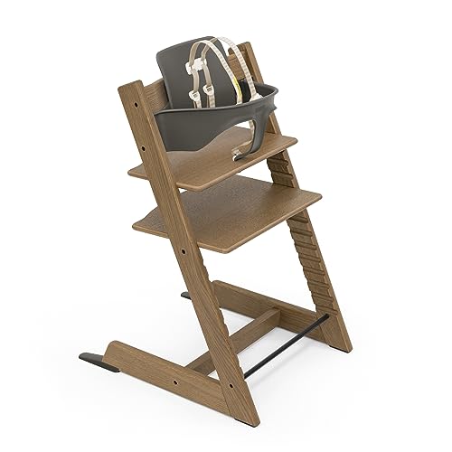 Tripp Trapp Chair from Stokke, Black - Adjustable, Convertible Chair for Toddlers, Children & Adults - Convenient, Comfortable & Ergonomic - Classic Design