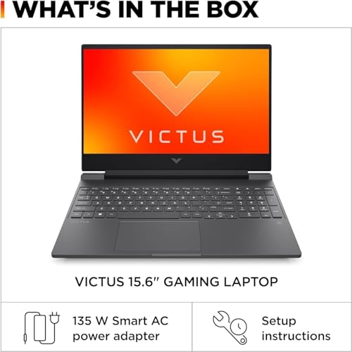 HP Victus 15.6 i5 Gaming Laptop, 15.6 FHD 1920*1080 144Hz, Intel Core i5-12450H, NVIDIA GeForce RTX 3050, 16GB RAM, 1TB SSD, Backlit KB, Touchpad, SD Card Reader, Webcam, HDMI, Wi-Fi 6, W11 H, Blue