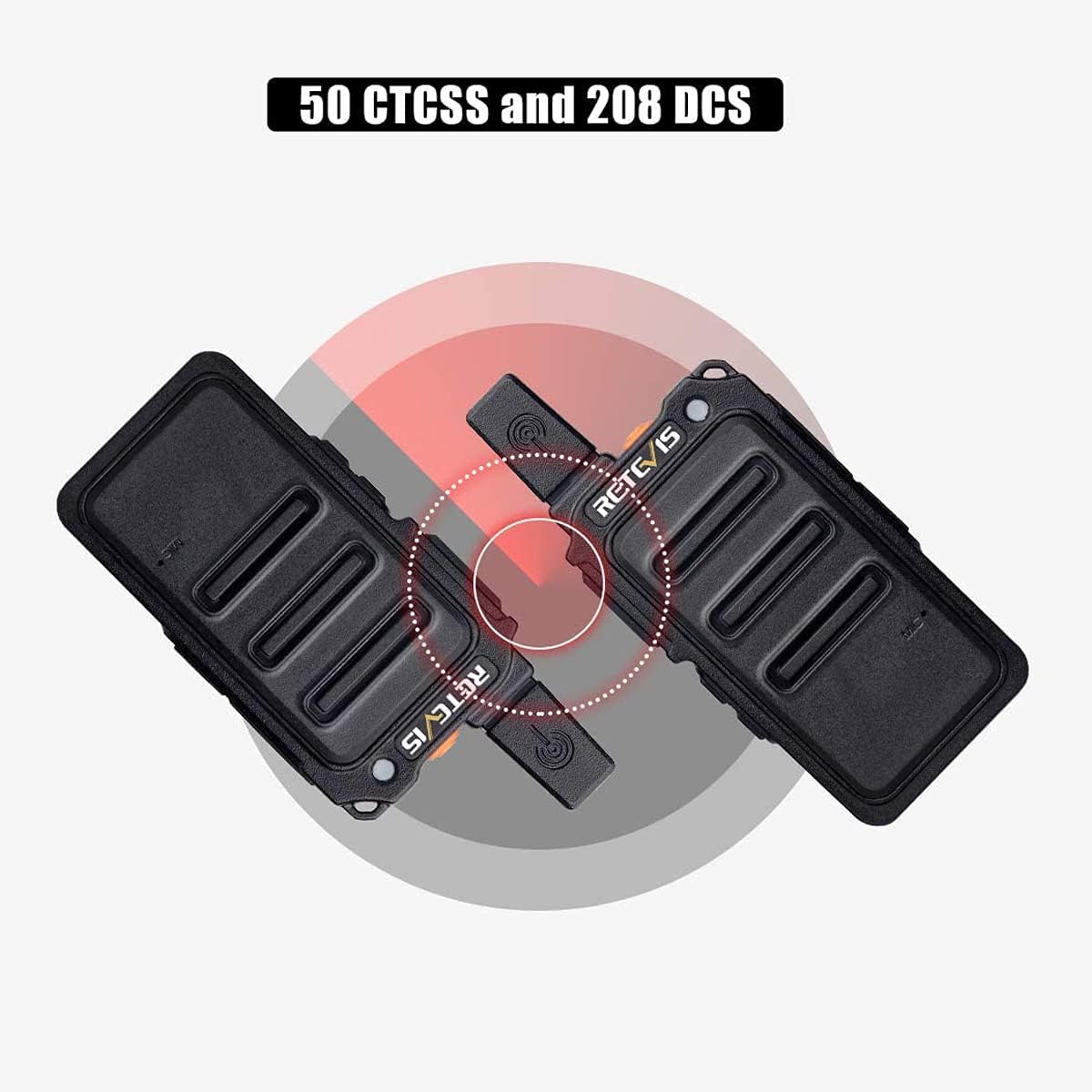 Retevis RT19 Walkie Talkies 20 Pack, Portable FRS Two Way Radios, Walkie Talkies for Adults, Small, Mini, Metal Clip, USB Rechargeable, for Commercial Business