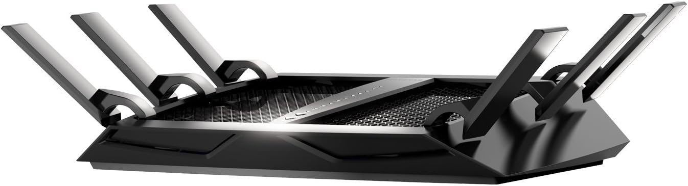 NETGEAR Nighthawk X6S Smart Wi-Fi Router (R8000P) - AC4000 Tri-band Wireless Speed (Up to 4000 Mbps) | Up to 3500 Sq Ft Coverage & 55 Devices | 4 x 1G Ethernet and 2 USB Ports