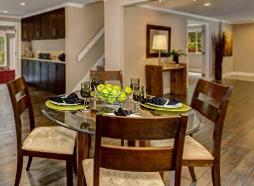 Glass Table Top: 60 inch Round 1/4 inch Thick Beveled Polish Tempered