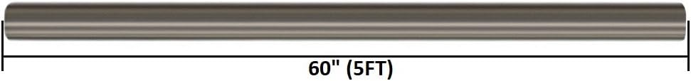 Stainless Steel Straight Exhaust Pipe (2.5" inch OD 5' feet long) Pack of 2