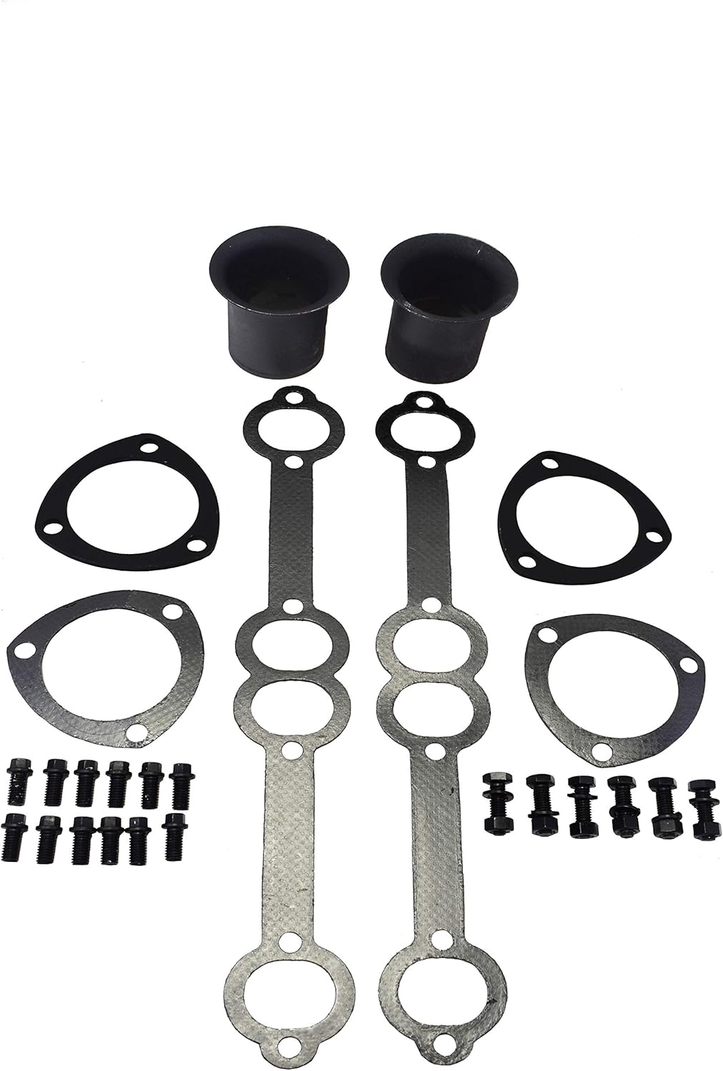 A-Team Performance - Steel Headers - Compatible with SBC Chevy/GMC Truck 66-87 C10 C20 K10 K20 305 327 350 383 400 Black