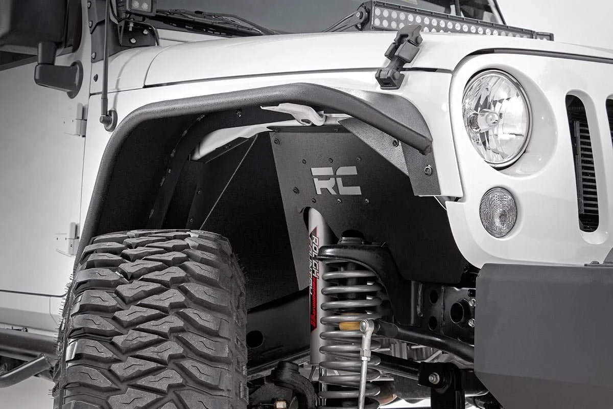 Rough Country Front Inner Fenders for 2007 - 2018 Jeep Wrangler JK - 1195