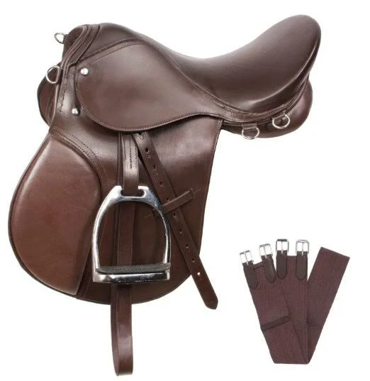 New Brown All Purpose AP English Riding Saddle 15 18 15 - SaddleOnline