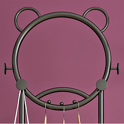 Home Furnishing Coat Rack Unique Stand Coat Rack, Coat Tree, Free Standing Simple Storage Rack for Coats Hats Scarves Clothes Handbags Black Coat Rack Hat Hanger (Color : A)