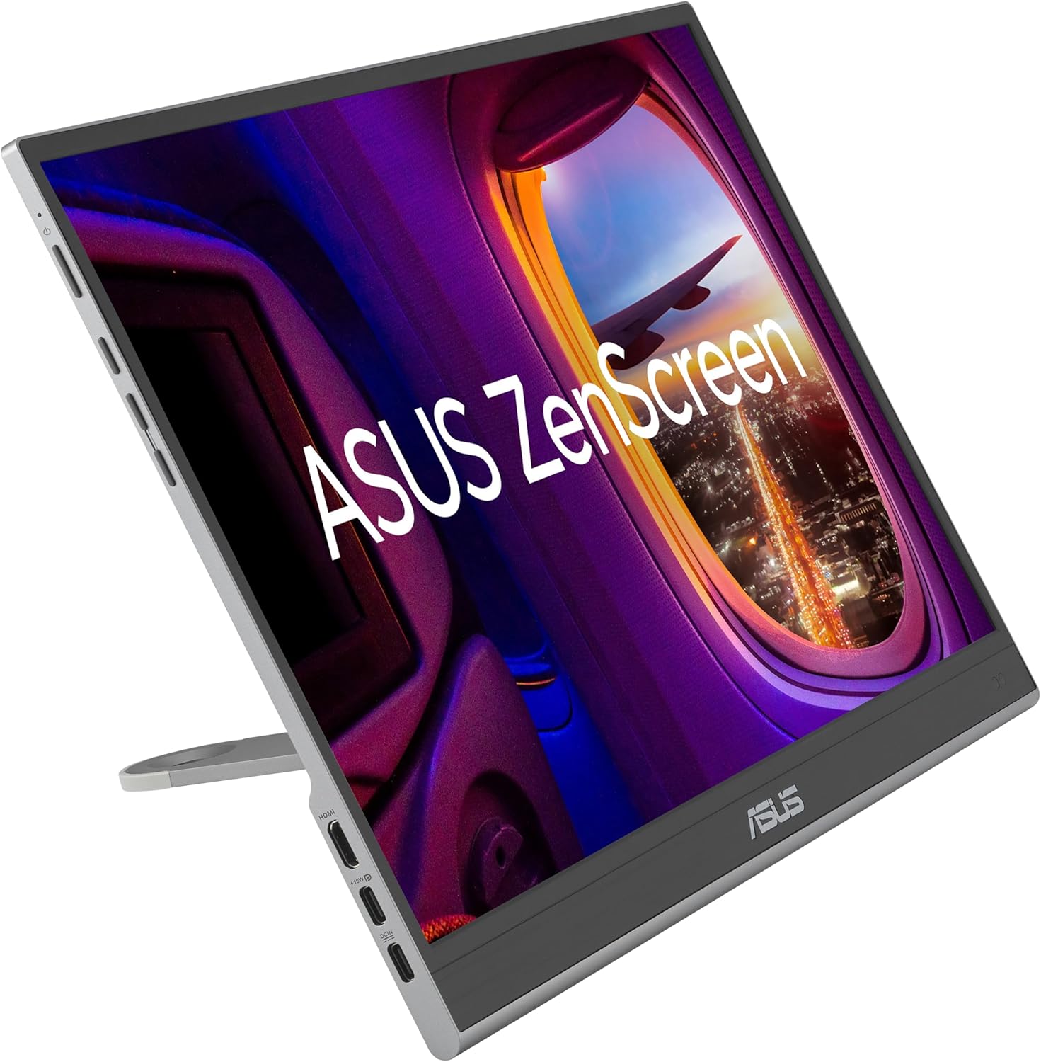 ASUS ZenScreen 16” OLED USB-C portable monitor (MQ16AHE) – Full HD, 100% DCI-P3, 1ms, HDR-10, Mini HDMI, Eye Care, Proximity Sensor, 360° kickstand, Compatible with Laptops, Smartphones, 3 yr warranty