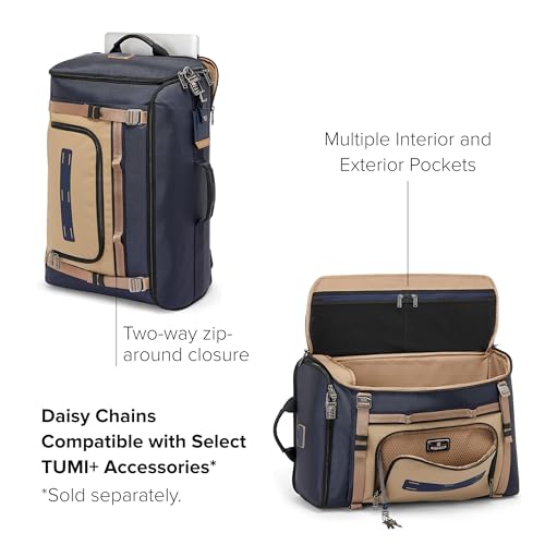 TUMI - Alpha Bravo Endurance Backpack - Large Travel Laptop Backpack - 22.0" X 14.0" X 8.5" - For 17" Laptop - Midnight Navy/Khaki