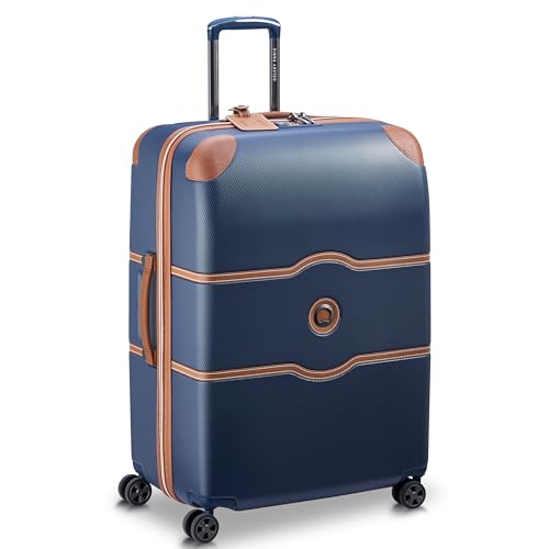 DELSEY PARIS Chatelet Air 2.0 Hardside Luggage with Spinner Wheels, Angora, Checked-Large 28 Inch