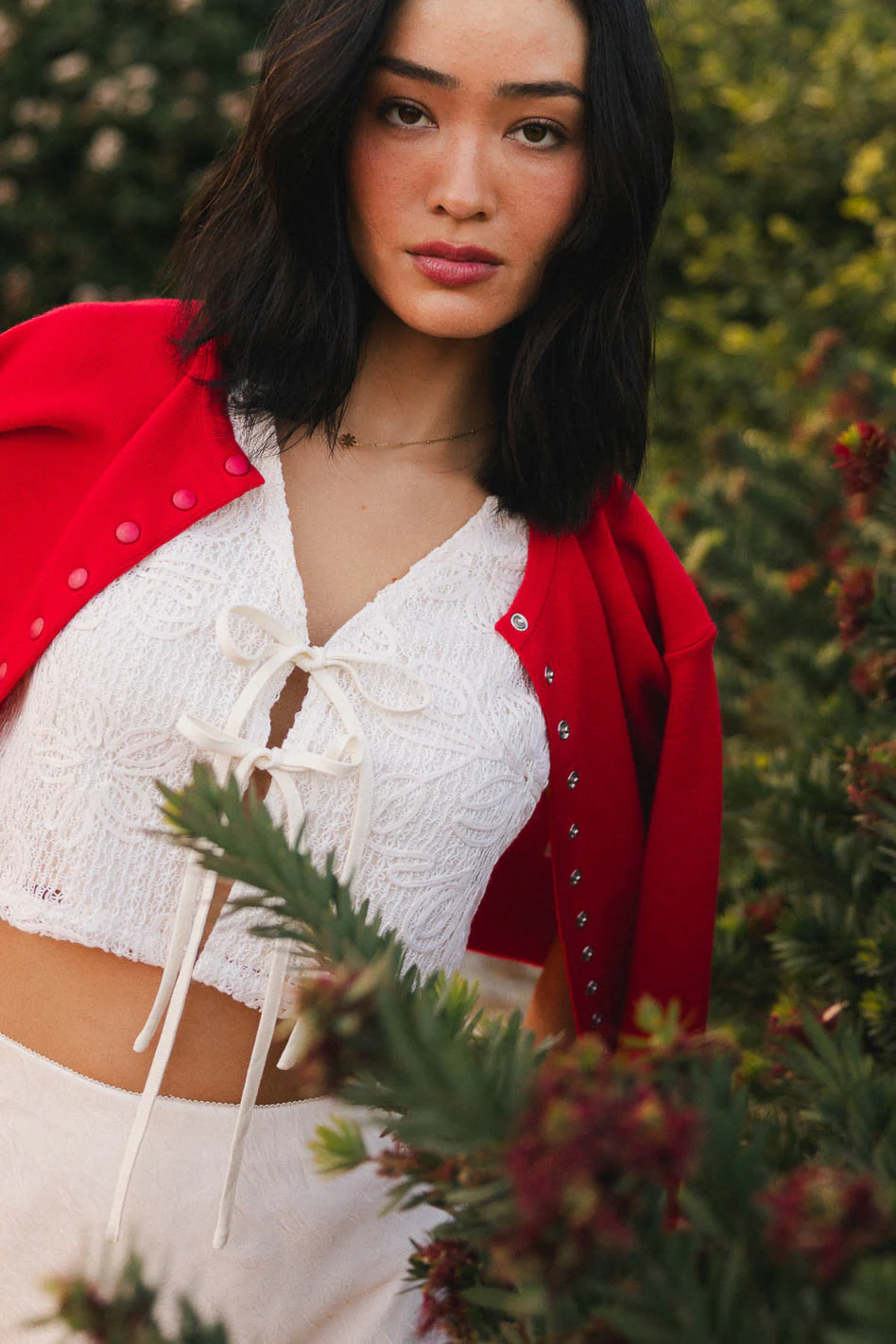 Annelise Embroidered Vest in Oatmeal - FINAL SALE