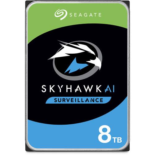 Seagate Skyhawk AI 8TB 7200RPM SATA III 6Gb/s 3.5x22 Surveillance Internal Hard Drive