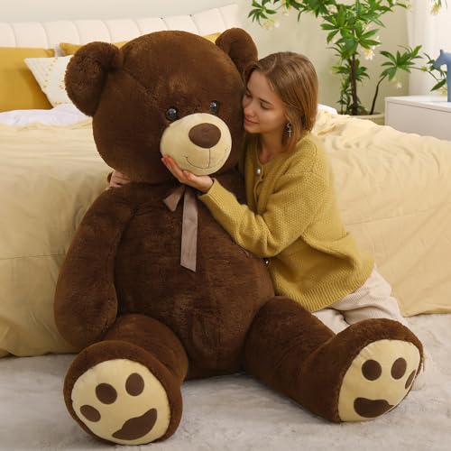 Tezituor Giant Teddy Bear 6ft Stuffed Animals - “I Love You”Red Heart Jumbo Human Size Teddy Bear for Girlfriend,Boyfriend,Wife,Lover-Birthday, Anniversary, Valentines, or Long Distance