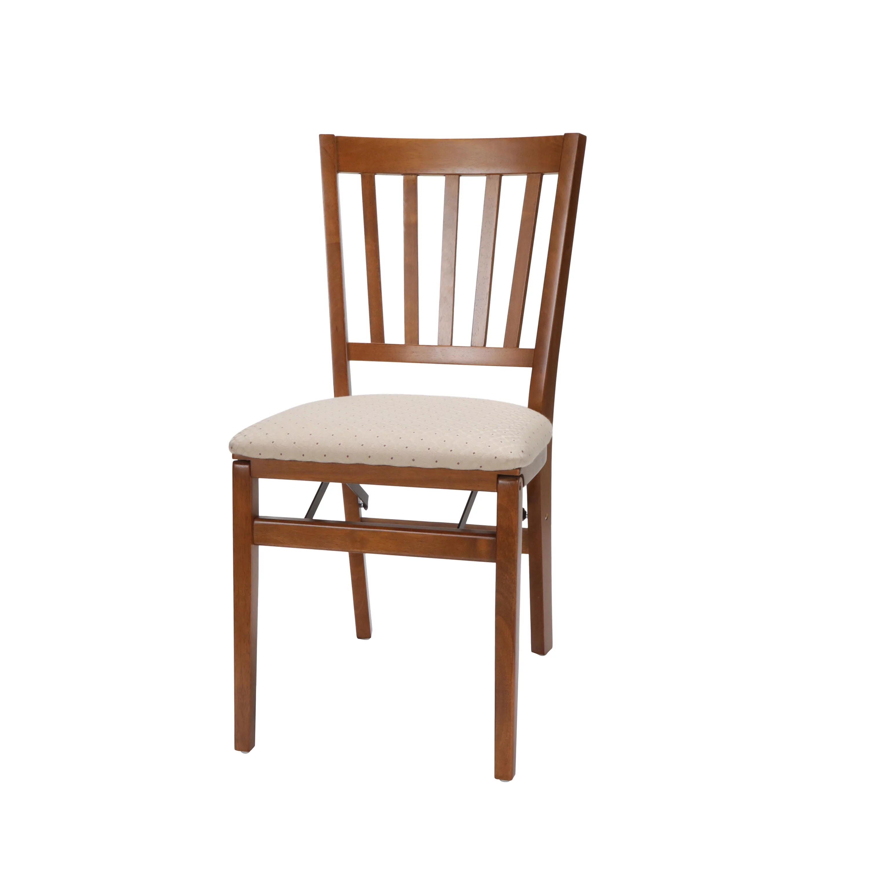 Stakmore School House Folding Hardwood Chair -Fruitwood (2-Pack)