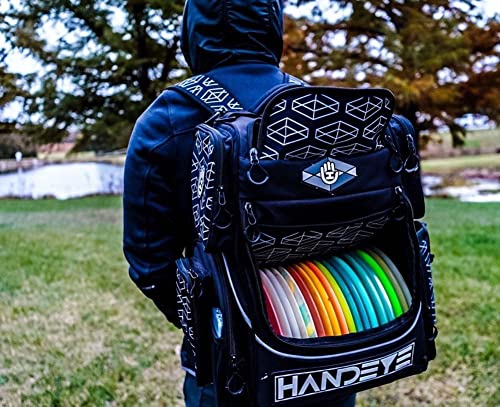 D·D DYNAMIC DISCS Handeye Supply Company Mission Rig Disc Golf Bag | 20+ Disc Capacity | 5 Storage Pockets | Unique Colors | Frisbee Disc Golf Backpack Bag