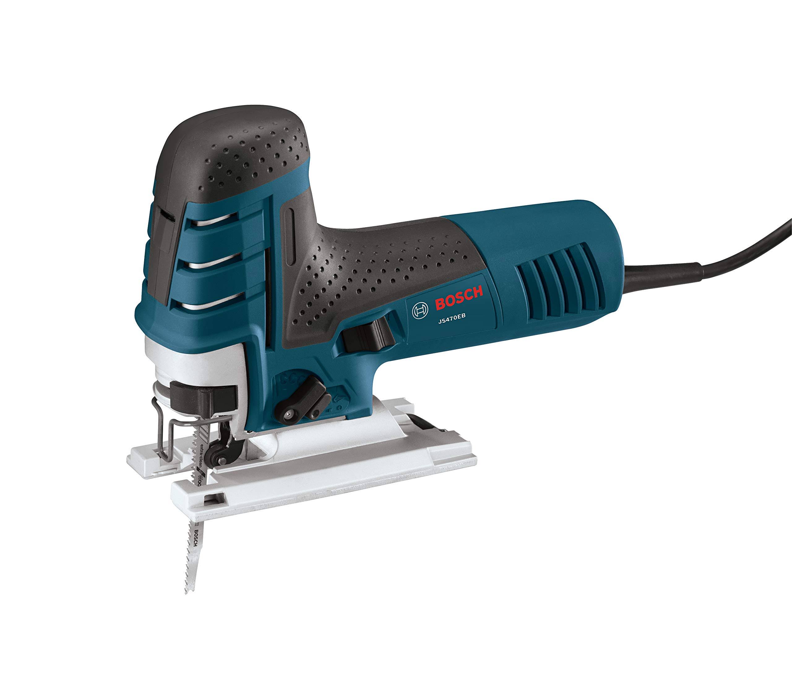 Bosch 7.0 Amp Corded Variable Speed Barrel-Grip Jig Saw JS470EB with Carrying