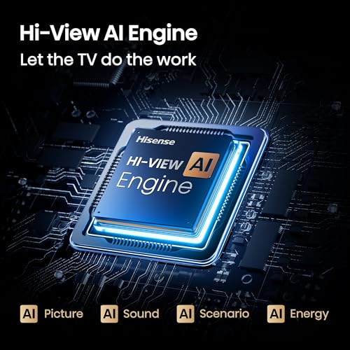 Hisense 55" Class U6 Series Mini-LED 4K UHD Smart Fire TV (55U65QF, 2025 Model) - QLED, Native 144Hz, HDR10+, Dolby Vision IQ, Dolby Atmos, Game Mode Pro, ALLM, Alexa Built in, Black