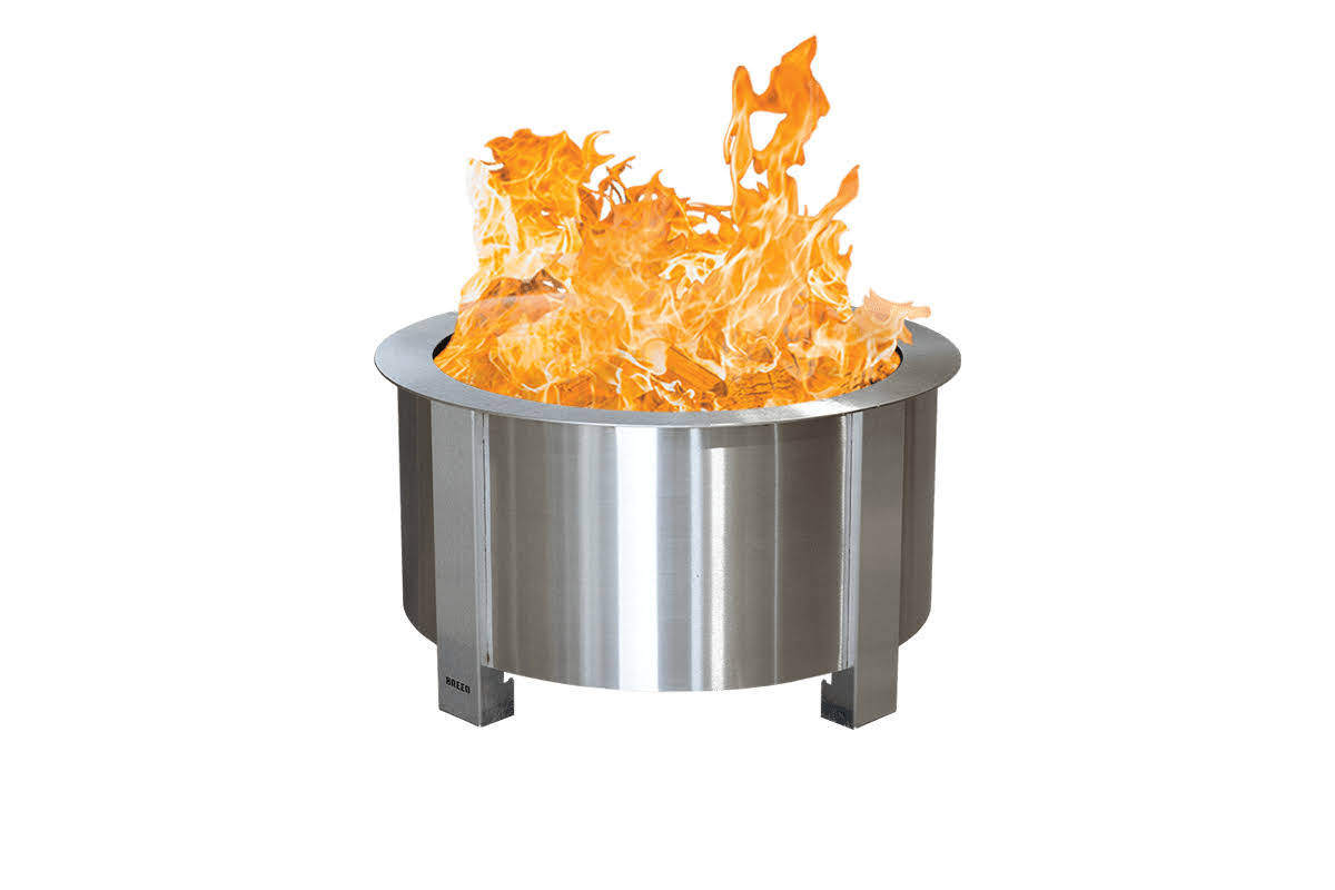 Breeo x Series 24 Smokeless Fire Pit | Stainless Steel | American Made