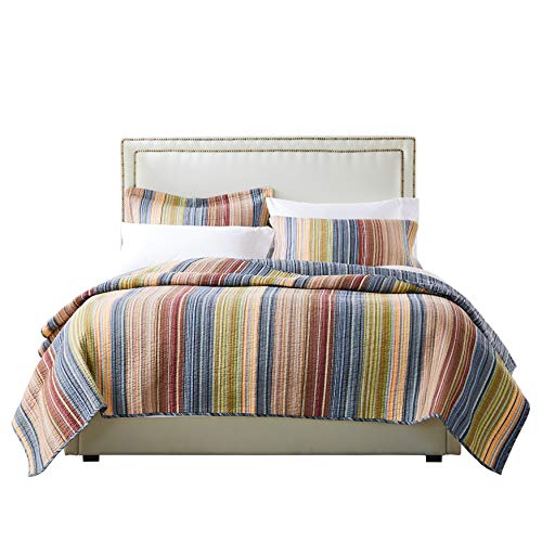 Greenland Home Katy Quilt Set, King, Natural