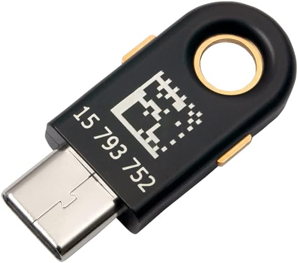 Yubico - YubiKey 5C Nano - Two Factor Authentication USB Security Key, Fits USB-C Ports - Protect Your Online Accounts with More Than a Password, FIDO Certified USB Password Key, Extra Compact Size