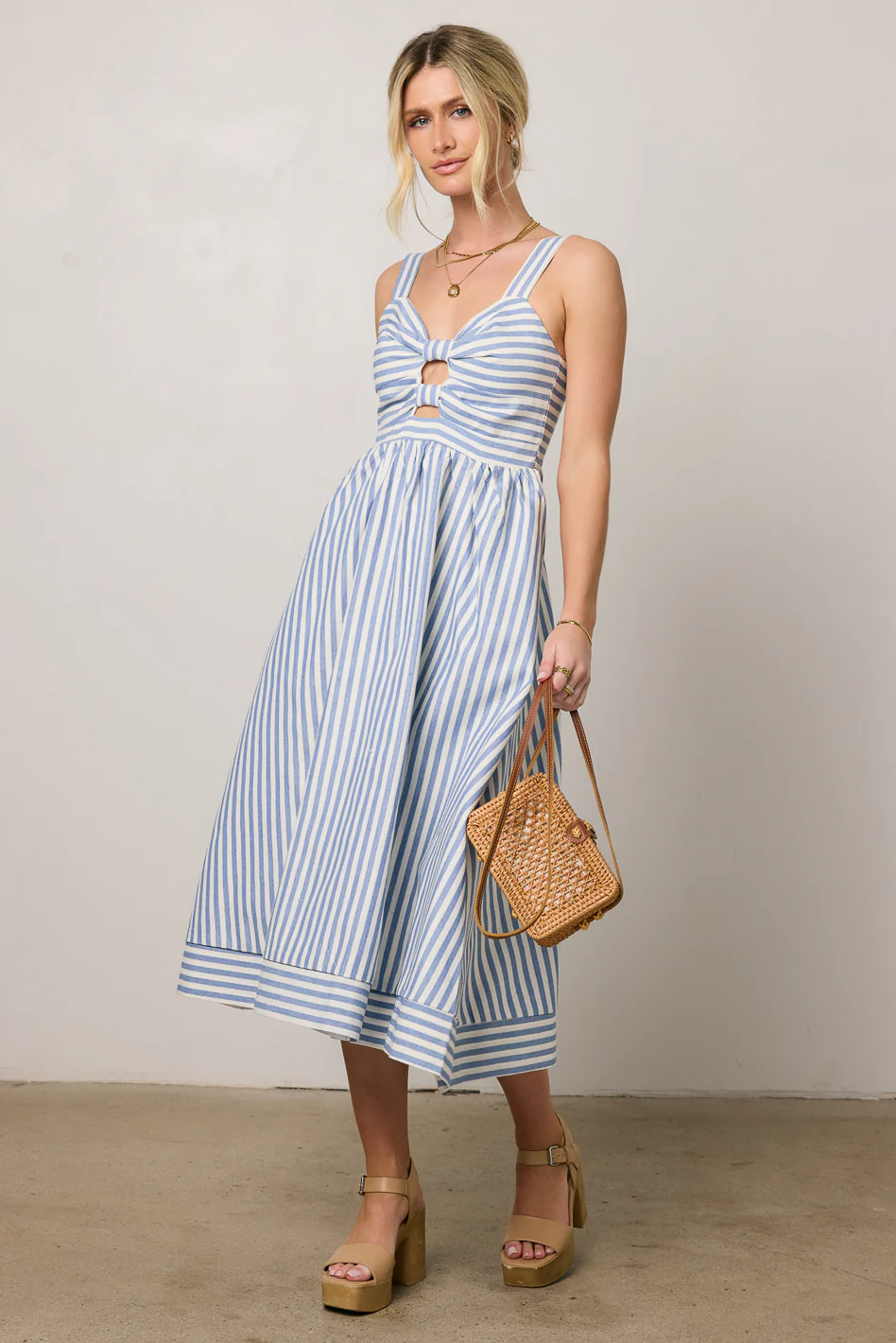 Archie Striped Midi Dress - FINAL SALE