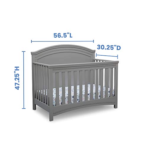 Delta Children Simmons Kids SlumberTime Emma 4-in-1 Convertible Baby Crib N More - Greenguard Gold Certified
