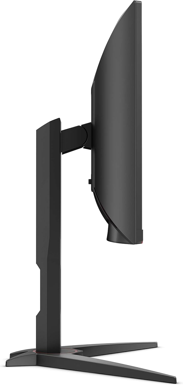 AOC C24G1 24" Curved Frameless Gaming Monitor, FHD 1080p, 1500R VA panel, 1ms 144Hz, FreeSync, Height adjustable, VESA, 3-Year Zero Dead Pixels Black