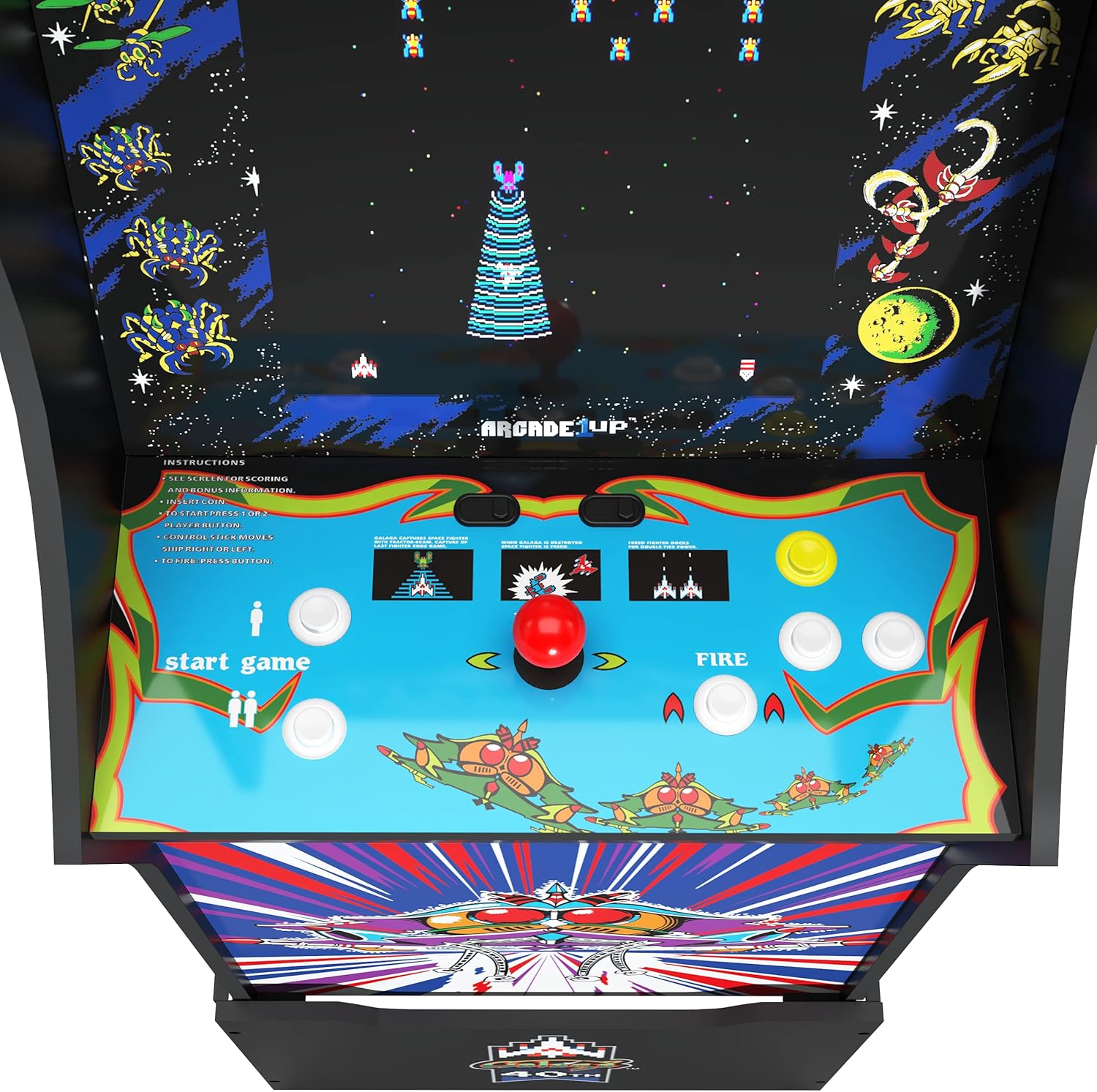 ARCADE1UP Legacy Edition - Galaga 40th Anniversary with Licensed Riser