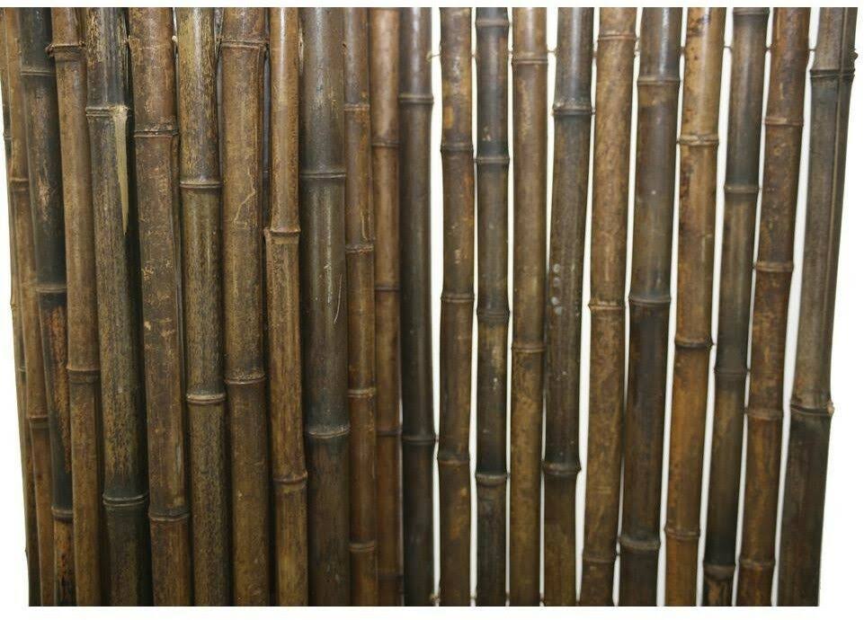 Backyard X-Scapes Black Rolled Bamboo Fence 1in D x 6ft H x 8ft L
