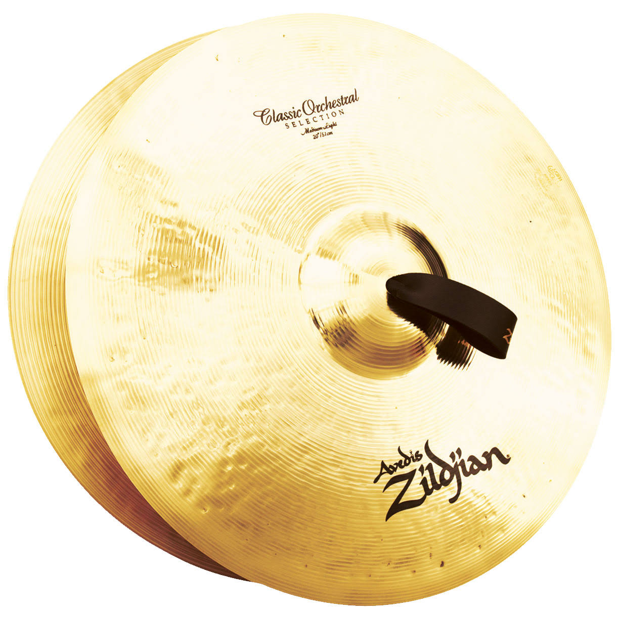 A Zildjian A0767 Classic Orchestral Selection 20x22 Medium Light Cymbal Pair
