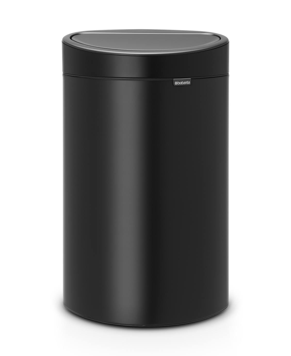 Brabantia Touch Top 10.6g Trash Can - Matte Black