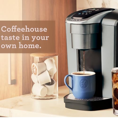 Keurig K-Elite Single Serve K-Cup Pod Coffee Maker, with Strength and Temperature Control, Iced Coffee Capability, 8 to 12oz Brew Size, Programmable, Brushed Slate