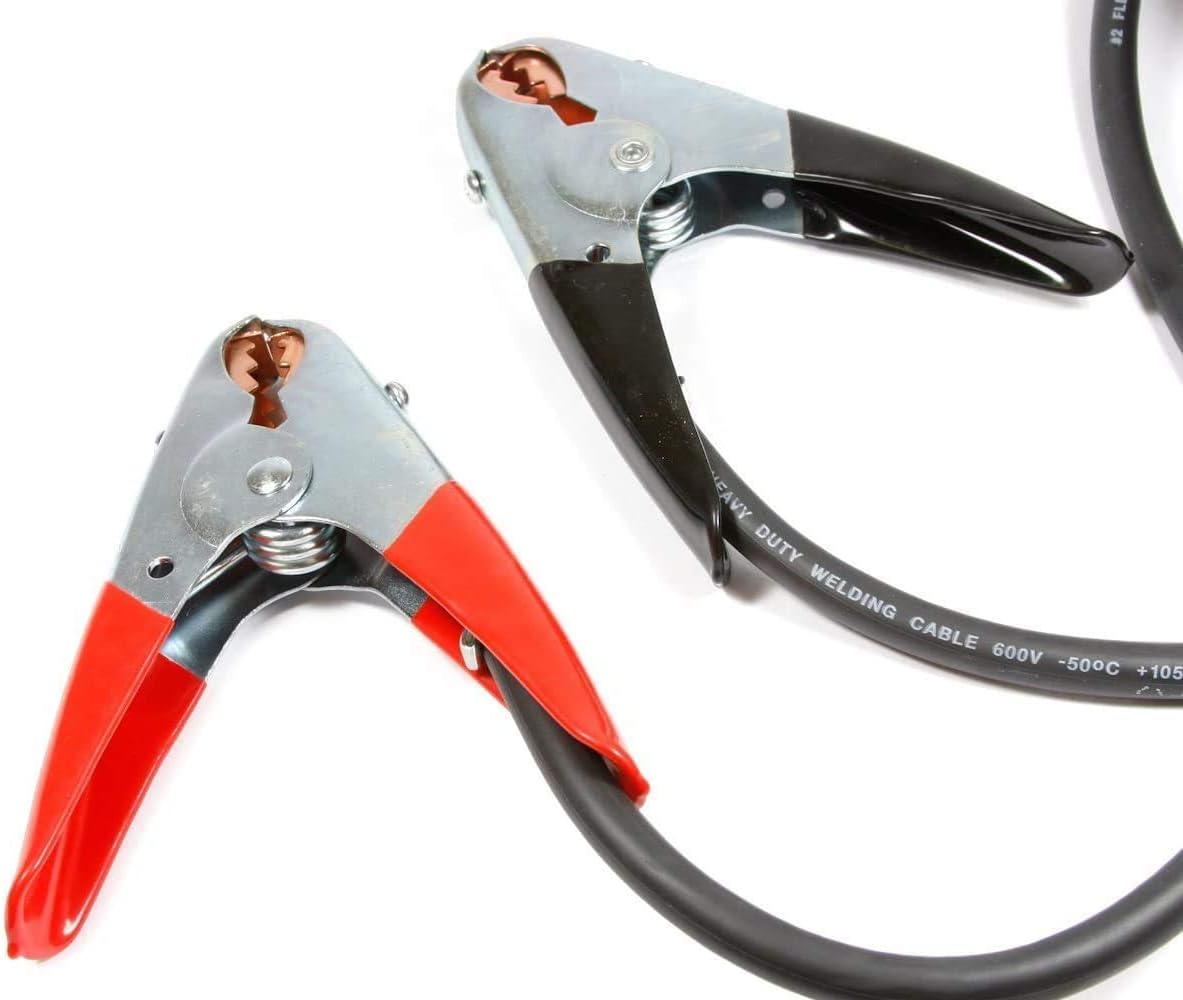 Forney 52875 Battery Jumper Cables, Heavy Duty Number 2, 12-Feet,Black And Red
