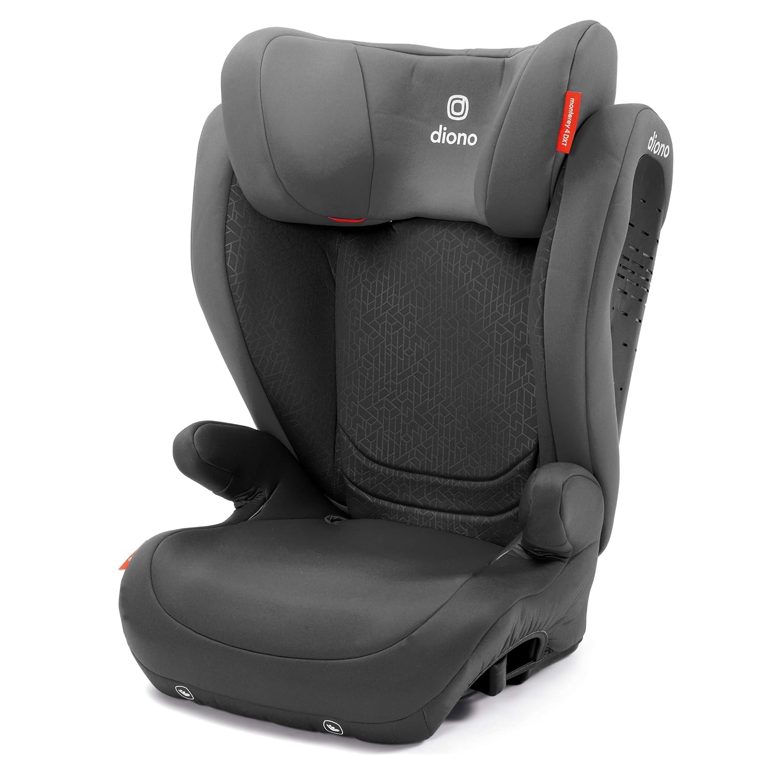 Diono Monterey 4DXT Latch, 2-in-1 High Back Booster Car Seat with Expandable Height, Width, Advanced Side Impact Protection, 8 Years 1 Booster, Plum
