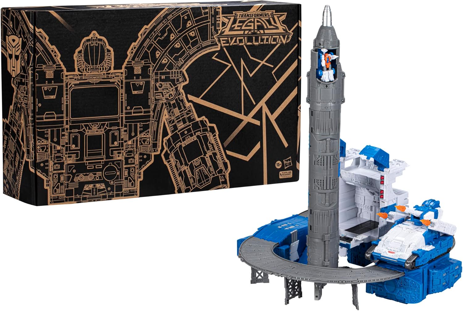 Transformers Generations Selects Legacy Evolution 24 Inch Titan Class Classic Transformers Guardian Robot and Lunar-Tread Action Figure with Hasbro Trademark