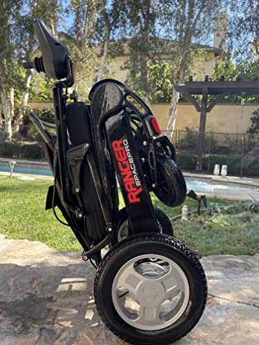Porto Mobility 2024 Ranger SpacePro Carbon Fiber Lightweight Foldable Next Generation Electric Wheelchair (Carbon, Standard)
