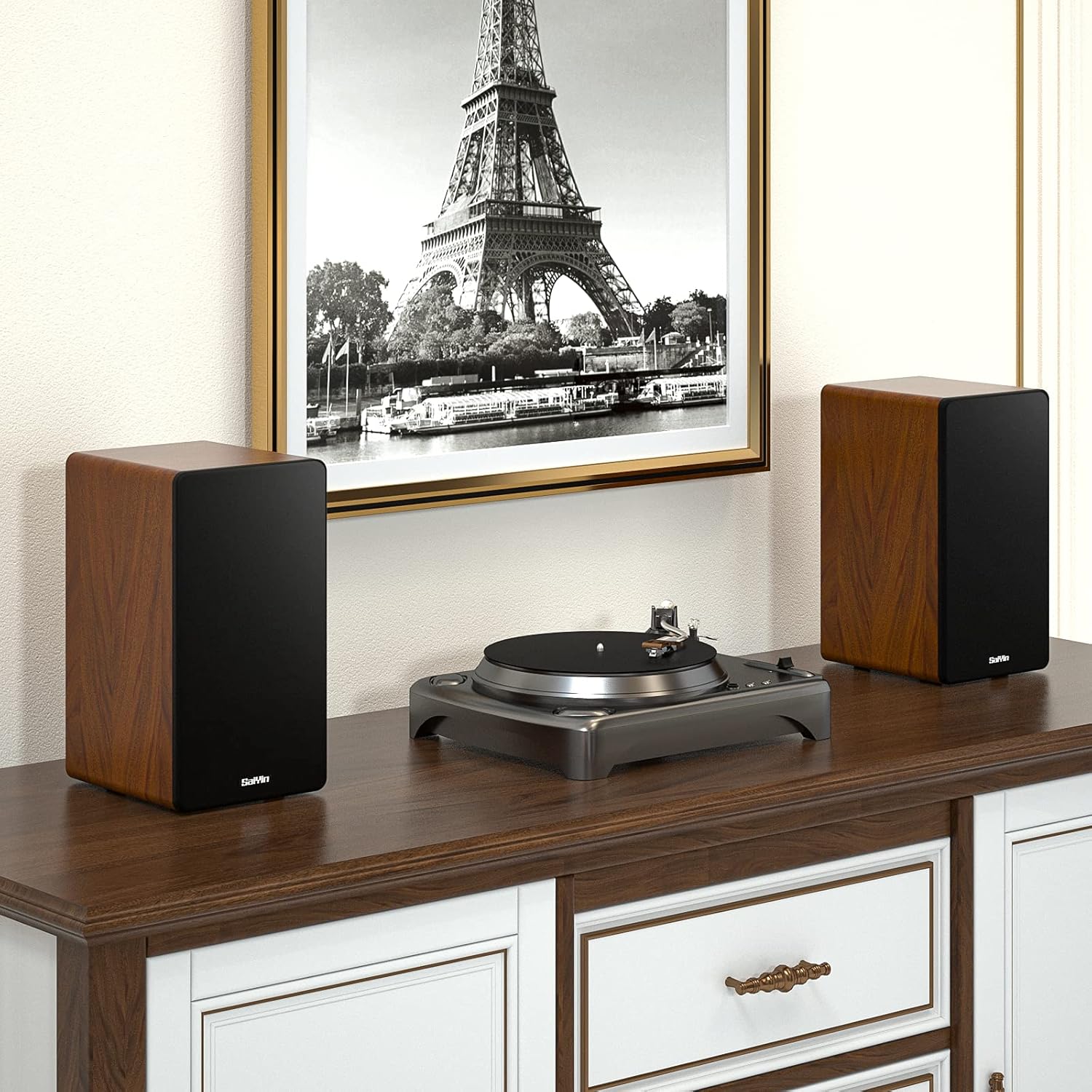 Bluetooth Bookshelf Speaker, Powered Speakers 2.0 Stereo 36W X 2 Active Studio Monitors with Optical/Coxial/RCA inputs/Subwoofer Line Out for Turntable, TVs