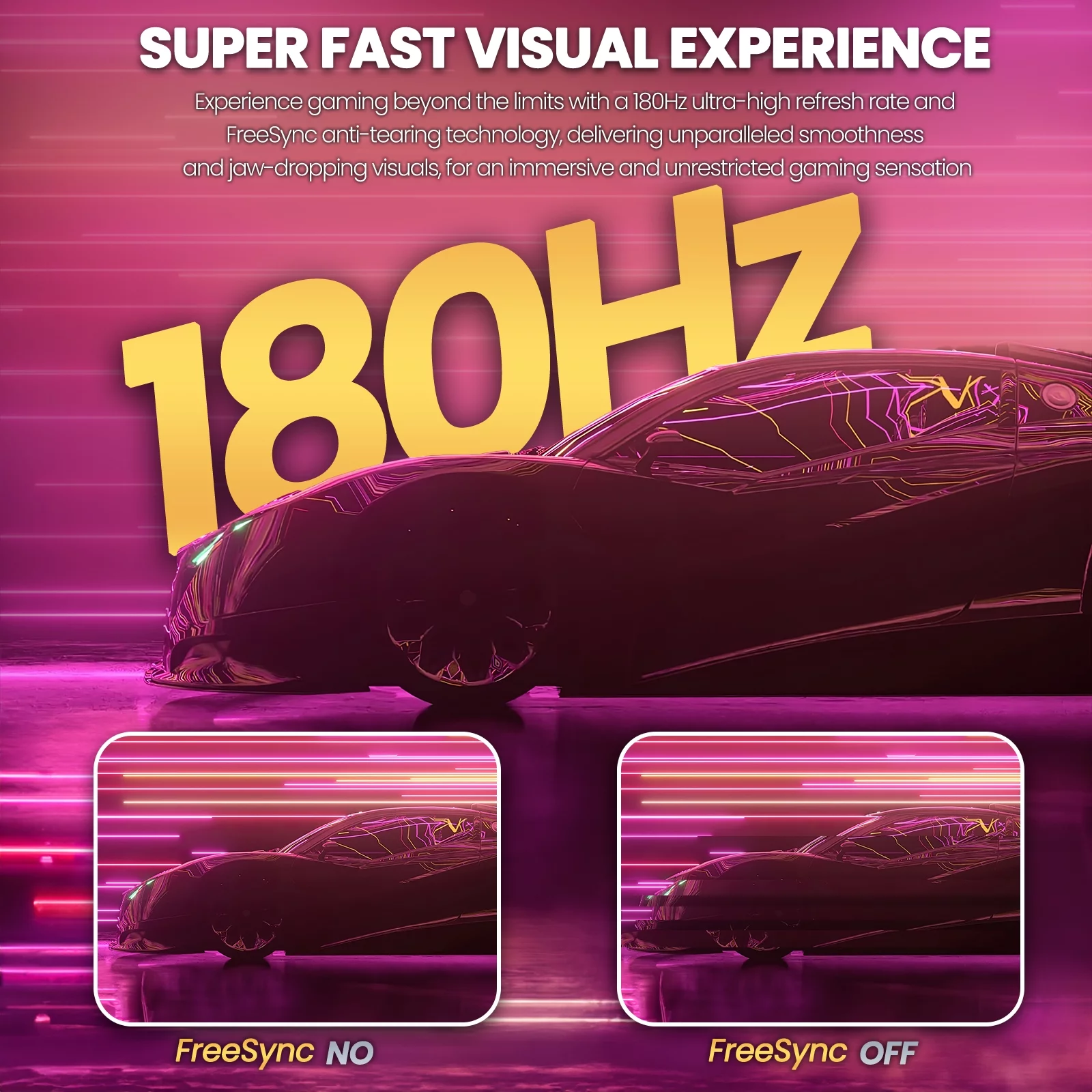 CRUA 32" 165Hz/180Hz Curved Gaming Monitor, FHD 1080P 1800R Computer Monitor, 100% SRGB, 1ms (GTG), AMD FreeSync,DP & HDMI Port, Black