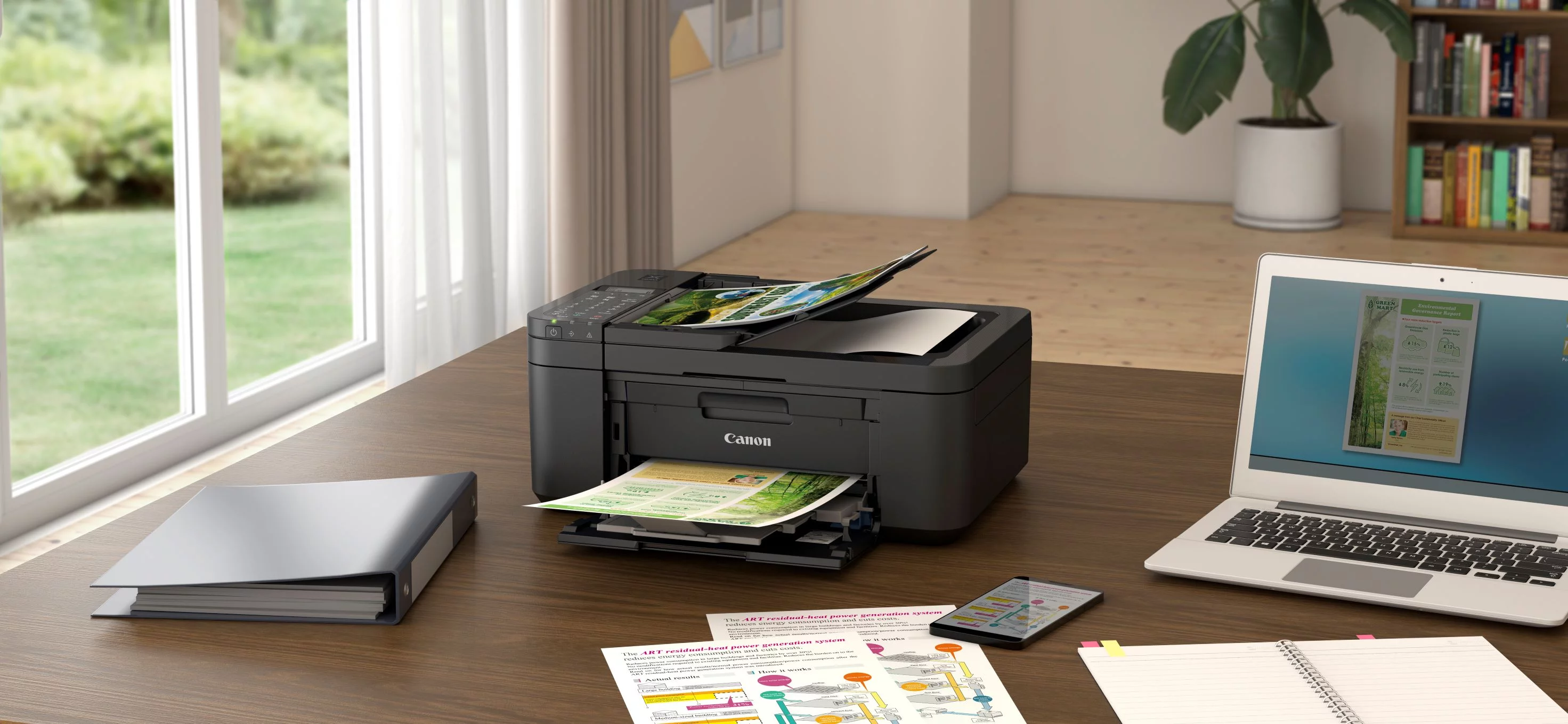 Canon PIXMA TR4722 All-in-One Wireless InkJet Printer with ADF, Mobile Print and Fax