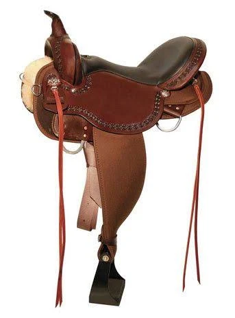 High Horse Daisetta Cordura Trail Saddle 17 inch, Wide, Black