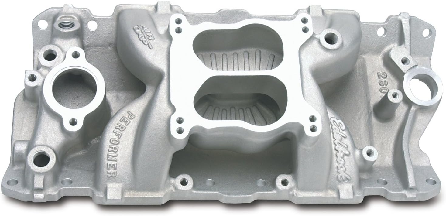 Edelbrock 2601 Performer Air-Gap Aluminum Intake Manifold, Multi, One Size